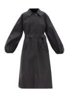 Cecilie Bahnsen - X Mackintosh Helen Puff-sleeve Cotton Coat - Womens - Navy
