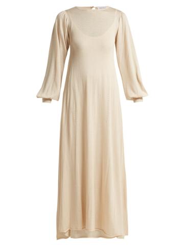 Ryan Roche Two-layer Cashmere-blend Knit Dress