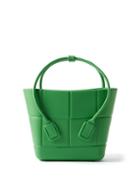 Bottega Veneta - Small Intrecciato-effect Rubber Tote Bag - Womens - Green