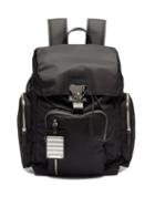 Matchesfashion.com Fpm Milano - Butterfly Medium Leather-trim Backpack - Mens - Black