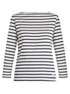 Orcival Breton-striped Cotton And Silk-blend Top