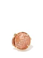 Matchesfashion.com Daniela Villegas - Fern Diamond, Sapphire & 18kt Rose Gold Ring - Womens - Red