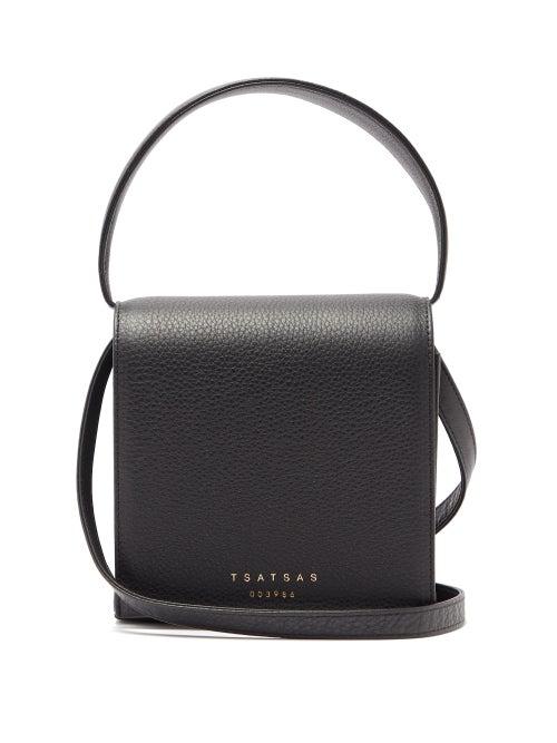 Matchesfashion.com Tsatsas - Malva 2 Grained-leather Cross-body Bag - Womens - Black
