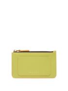 Marni - Zipped Leather Cardholder - Womens - Green