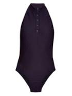 Rachel Comey Cosmos Open-back Basketweave Swimsuit