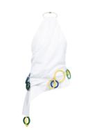 Jw Anderson - Ring-embellished Halterneck Top - Womens - White