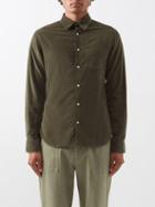 Officine Gnrale - Benoit Patch-pocket Cotton-corduroy Shirt - Mens - Green