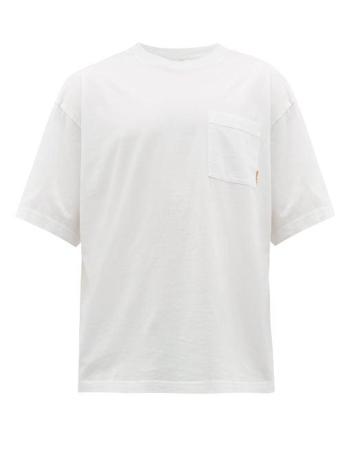Matchesfashion.com Acne Studios - Extorr Logo-label Cotton-jersey T-shirt - Mens - White