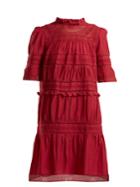 Isabel Marant Étoile Vicky Lace-trimmed Cotton-blend Dress