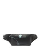 Matchesfashion.com Valentino Garavani - Flowersity-print Leather Belt Bag - Mens - Black White
