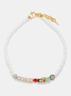 Joolz By Martha Calvo - Peace Bead & 14kt Gold-plated Necklace - Womens - Gold Multi