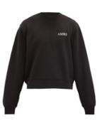 Matchesfashion.com Amiri - Logo-print Cotton-jersey Sweatshirt - Mens - Black