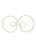 Matchesfashion.com Misho - Spiral Gold Plated Hoop Earrings - Womens - Gold