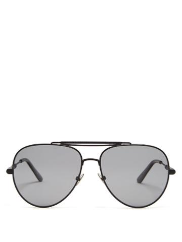 Bottega Veneta Aviator Metal Sunglasses