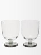 Tom Dixon - Set Of Two Puck Glass Tumblers - Mens - Clear