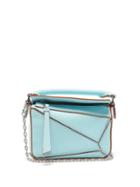 Matchesfashion.com Loewe Paula's Ibiza - Puzzle Nano Leather Cross-body Bag - Womens - Light Blue
