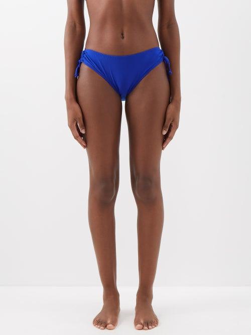 Norma Kamali - Jason Side-tie Bikini Briefs - Womens - Cobalt Blue
