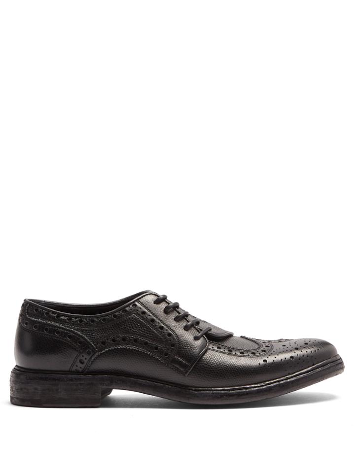 Burberry Rayford Asymmetric Leather Brogues