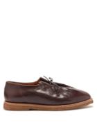 Mens Shoes Jacques Soloviere - Ray Lace-up Leather Derby Shoes - Mens - Dark Brown