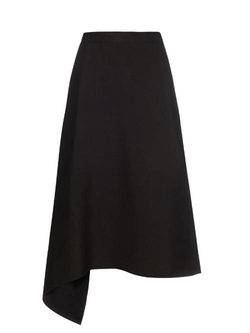 Maison Rabih Kayrouz Drape-front Crepe Skirt