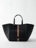 Anya Hindmarch - Neeson Braided-leather Tote Bag - Womens - Navy