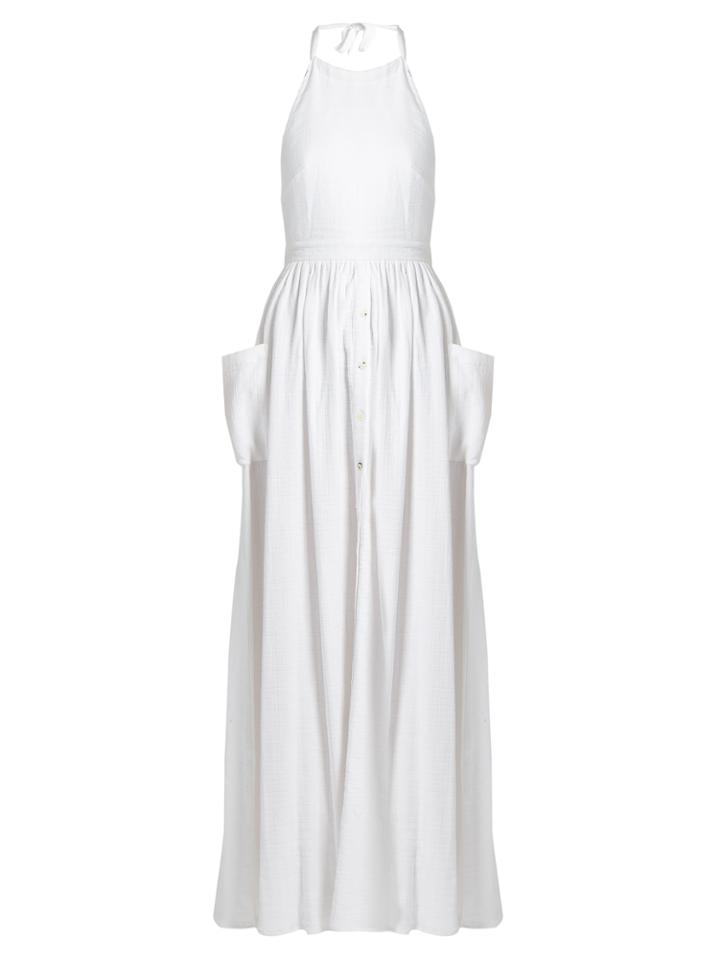 Mara Hoffman Halterneck Cotton Maxi Dress