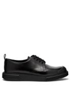 Matchesfashion.com Prada - Raised Sole Leather Derby Shoes - Mens - Black