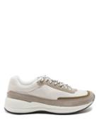 Matchesfashion.com A.p.c. - Running Suede Panel Shell Trainers - Womens - White Multi