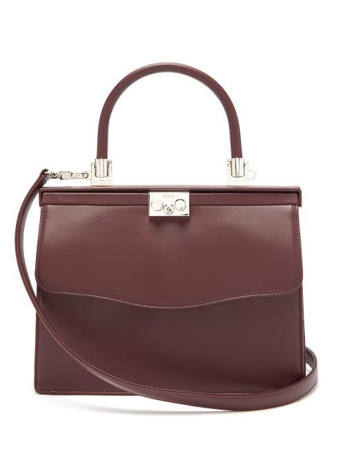 Matchesfashion.com Rodo - Paris Medium Leather Bag - Womens - Burgundy