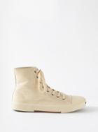Balenciaga - Paris Crinkled-leather High-top Trainers - Womens - White