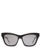 Saint Laurent - Cat-eye Acetate Sunglasses - Womens - Black