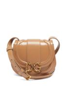 Matchesfashion.com Dolce & Gabbana - Dg Amore Leather Cross-body Bag - Womens - Beige
