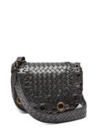 Matchesfashion.com Bottega Veneta - Luna Intrecciato Leather Cross Body Bag - Womens - Silver