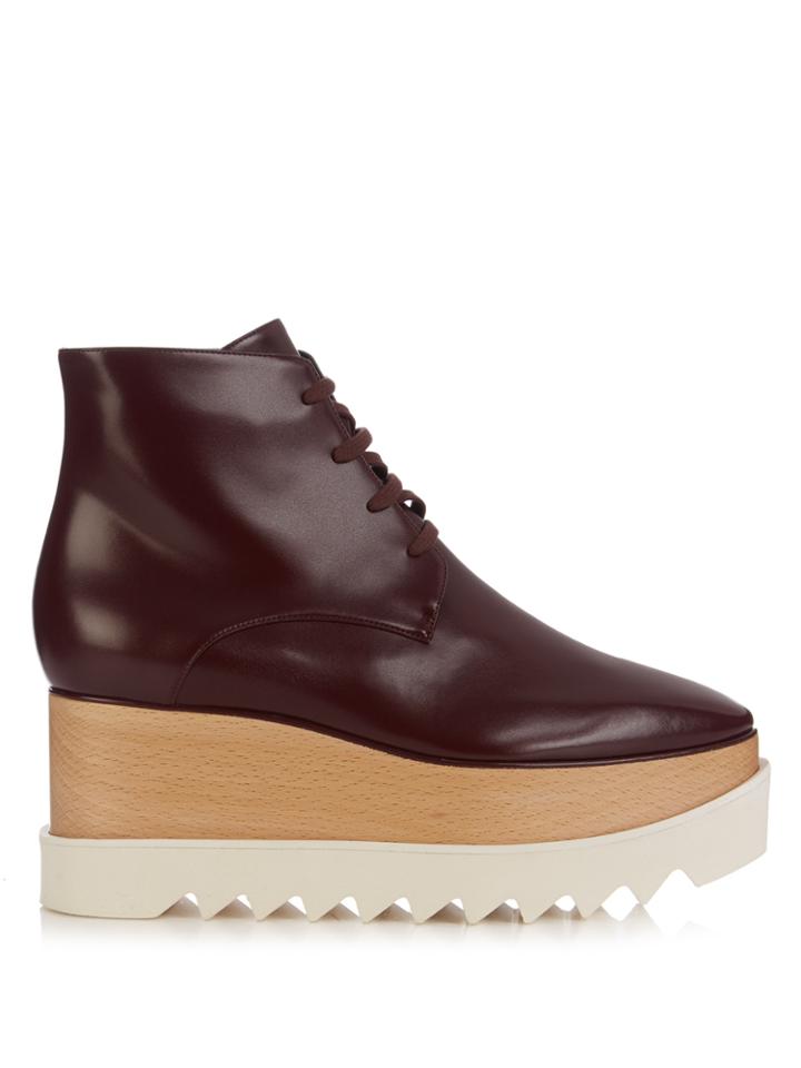 Stella Mccartney Elyse Lace-up Platform Boots