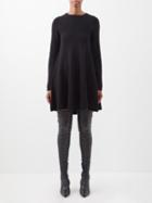 Khaite - Fleurine Cashmere Mini Dress - Womens - Black