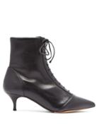 Matchesfashion.com Tabitha Simmons - Emmet Lace Up Leather Ankle Boots - Womens - Black