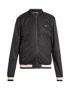 Dolce & Gabbana Logo-plaque Taffeta Bomber Jacket