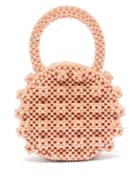 Matchesfashion.com Shrimps - Selena Faux Pearl Handbag - Womens - Light Orange