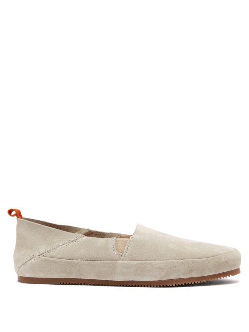 Matchesfashion.com Mulo - Foldable Heel Suede Loafers - Mens - Brown