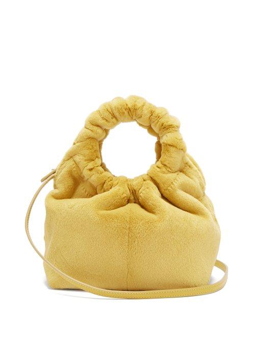 Matchesfashion.com The Row - Double Circle Small Mink Bag - Womens - Yellow