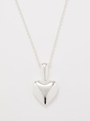 Annika Inez - Voluptuous Heart Sterling-silver Necklace - Womens - Silver