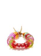 Lauren Rubinski - Love Bead And Lurex Bracelet - Womens - Multi