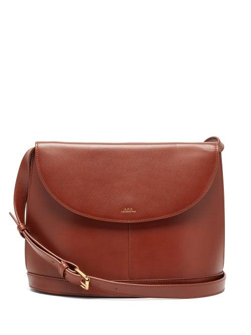 Matchesfashion.com A.p.c. - Lea Smooth-leather Cross-body Bag - Womens - Tan