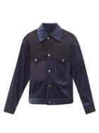 Nicholas Daley - Patchwork Cotton Jacket - Mens - Navy