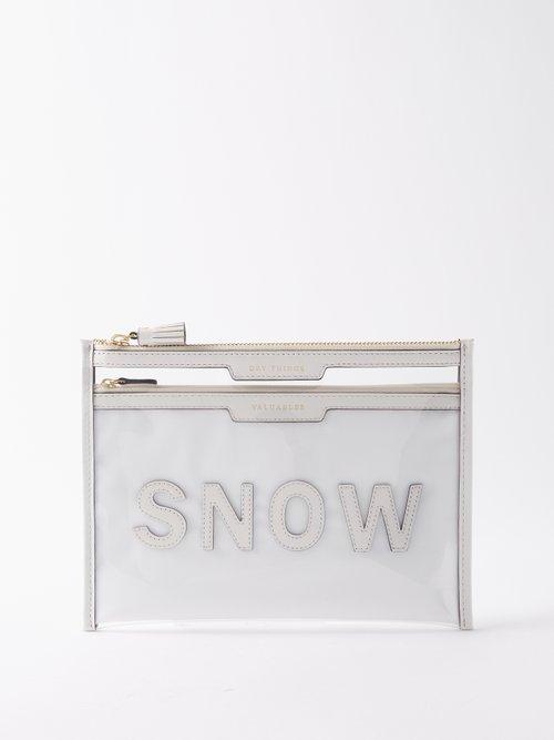 Anya Hindmarch - Snow Dry Things Rubber Pouch - Womens - White