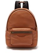 Amiri - Pebbled-leather Backpack - Mens - Brown