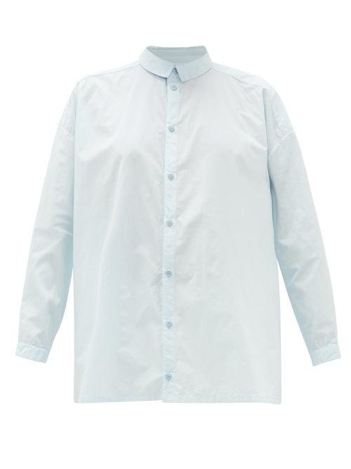 Matchesfashion.com Toogood - The Draughtsman Cotton-poplin Shirt - Womens - Light Blue