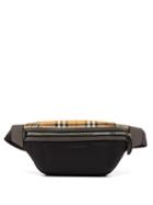 Matchesfashion.com Burberry - Sonny Vintage Check Panelled Belt Bag - Mens - Black