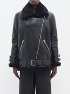 Acne Studios - Velocite Shearling Jacket - Womens - Black