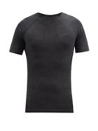 Matchesfashion.com Falke Ess - Wool-tech Merino-blend Jersey T-shirt - Mens - Black